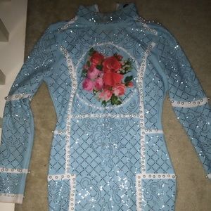 Embellished mini dress